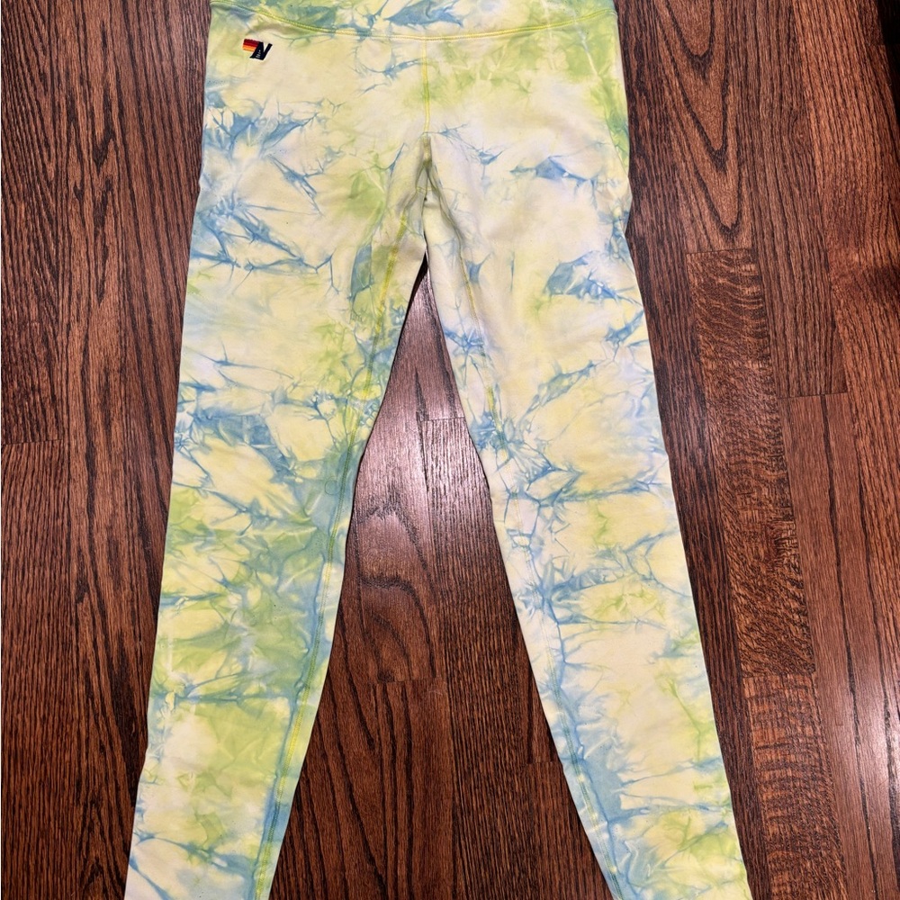 Aviator Nation tie dye leggings size m
